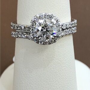 Engagement Ring Diamon White Gold